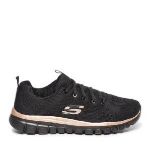 Sneakersy Skechers Get Connected 12615/BKRG Czarny