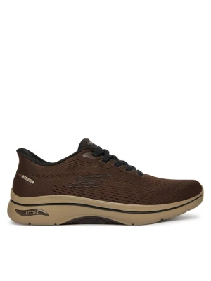 Sneakersy Skechers Go Walk Arch Fit 2.0 - Percy 216812 Brązowy ciemny