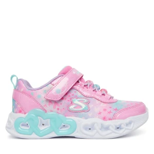 Sneakersy Skechers Infinite Heart Lights 303261L/PKMT Różowy