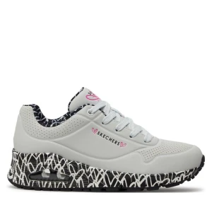 Sneakersy Skechers Loving Love 155506/WBK Biały