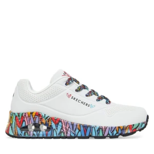 Sneakersy Skechers Skechers Uno - Ravaged Love 177918/WMLT Biały