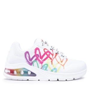 Sneakersy Skechers Uno 2 Floating Love 155521/WHT Biały