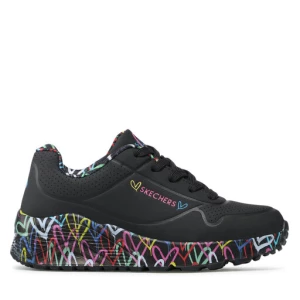 Sneakersy Skechers Uno Lite Lovely Luv 314976L/BKMT Czarny