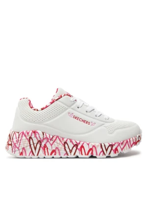 Sneakersy Skechers Uno Lite Lovely Luv 314976L/WRPK Biały