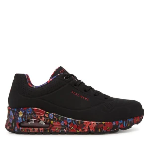 Sneakersy Skechers Uno-Majestic Garden 155583/BKMT Czarny