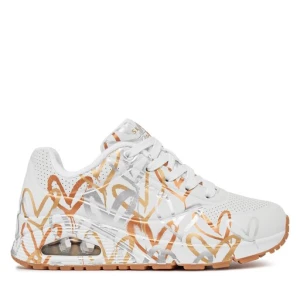 Sneakersy Skechers Uno Metallic Love 155523/WTGD Biały
