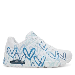Sneakersy Skechers Uno - Spread the Love 155507/WBL Biały
