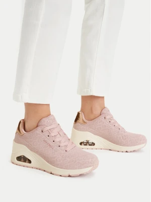 Sneakersy Skechers UNO Wedge - Safari Daze 177521 / BLSH Różowy