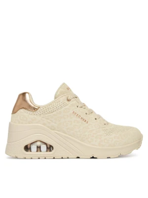 Sneakersy Skechers Uno Wedge - Safari Daze 177521 / OFWT Beżowy
