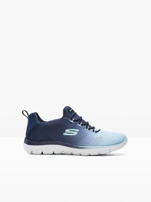 Sneakersy Skechers z pianką memory BonPrix niebieski