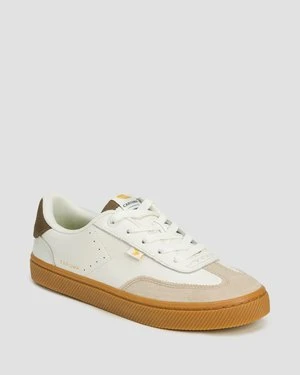 Sneakersy Skórzane Cariuma Toca Pebbled Leather Gum White Suede Plaza Taupe Dark Khaki