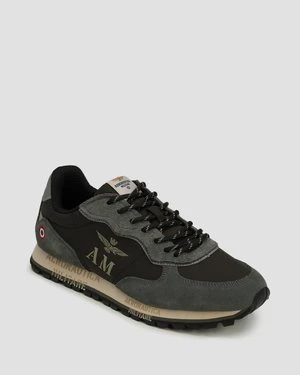 Sneakersy Skórzane Męskie Aeronautica Militare