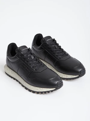 Sneakersy skórzane męskie EMPORIO ARMANI