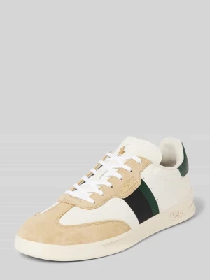Sneakersy skórzane w stylu Colour Blocking model ‘AREA’ Polo Ralph Lauren