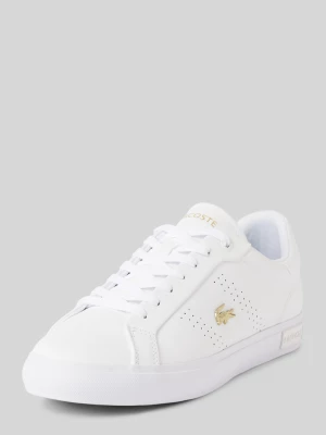 Sneakersy skórzane z aplikacją z logo model ‘POWERCOURT 2.0’ Lacoste