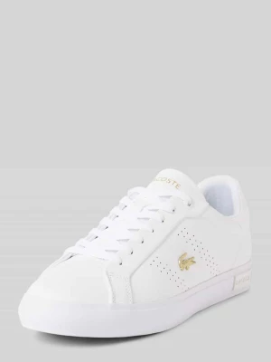 Sneakersy skórzane z aplikacją z logo model ‘POWERCOURT 2.0’ Lacoste