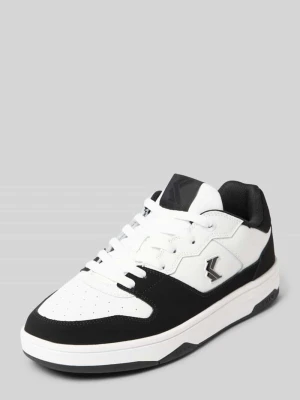 Sneakersy skórzane z detalami z logo Karl Kani