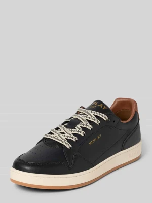 Sneakersy skórzane z detalami z logo model ‘SMASH CHOICE’ Replay