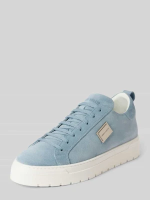 Sneakersy skórzane z detalem z logo Antony Morato