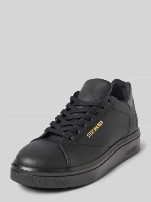Sneakersy skórzane z nadrukiem z logo model ‘FYNNER’ Steve Madden