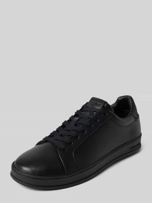 Sneakersy skórzane z naszywką z logo CK Calvin Klein