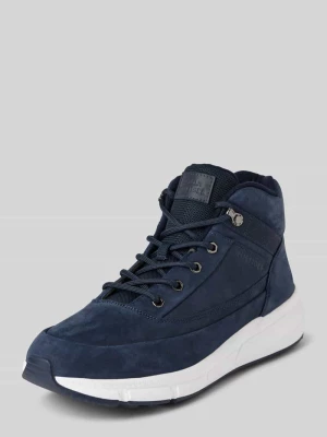 Sneakersy skórzane z naszywką z logo model ‘WARM NUBUCK’ Tommy Hilfiger