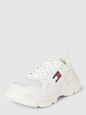 Sneakersy skórzane z naszywką z logo Tommy Jeans