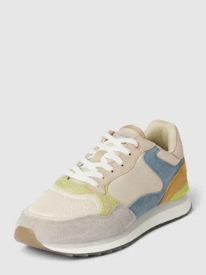 Sneakersy skórzane z obszyciem w kontrastowym kolorze model ‘CABO SAN LUCAS’ HOFF