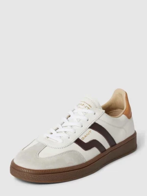 Sneakersy skórzane z obszyciem w kontrastowym kolorze model ‘Cuzima’ Gant