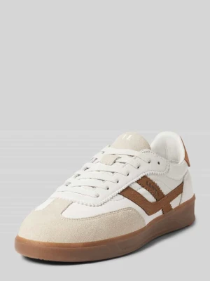 Sneakersy skórzane z obszyciem w kontrastowym kolorze model ‘ELIAN’ Lloyd