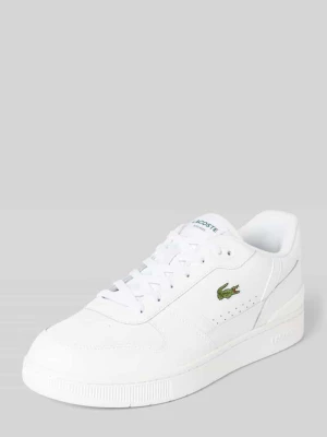 Sneakersy skórzane z wyhaftowanym logo Lacoste