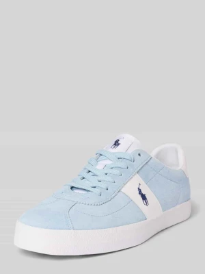Sneakersy skórzane z wyhaftowanym logo model ‘COURT’ Polo Ralph Lauren
