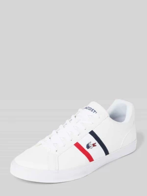 Sneakersy skórzane z wyhaftowanym logo model ‘LEROND’ Lacoste