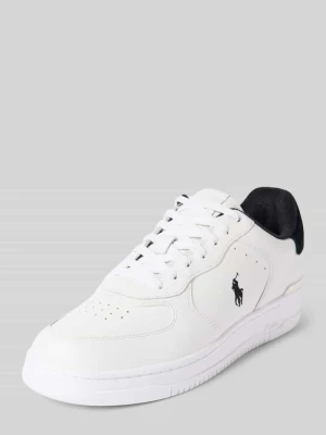 Sneakersy skórzane z wyhaftowanym logo model ‘MASTERS’ Polo Ralph Lauren