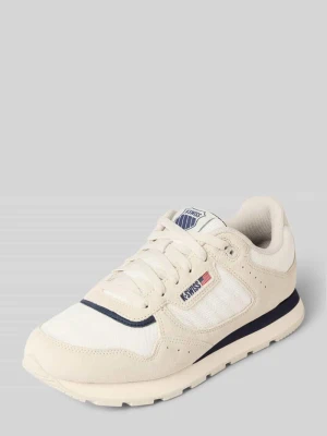 Sneakersy skórzane z wyhaftowanym logo model ‘Vista Runner’ K-SWISS