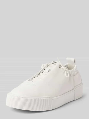 Sneakersy skórzane ze sznurowaniem Högl