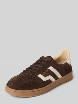 Sneakersy skórzane ze sznurowaniem model ‘Cuzima’ Gant