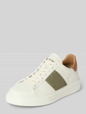 Sneakersy skórzane ze sznurowaniem Woolrich