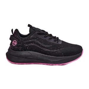 Sneakersy Sportowe Na Platformie Big Star RR274523 HI-POLY System Czarne