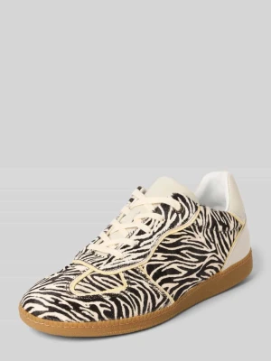 Sneakersy sznurowane ze wzorem na całej powierzchni Marc Cain Bags & Shoes