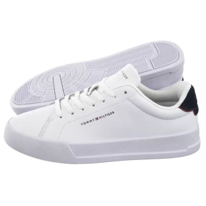 Sneakersy TH Court Lth Detail Ess White/Desert Sky FM0FM05367 0LD (TH1219-a) Tommy Hilfiger