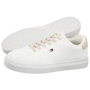 Sneakersy TH Feminine Cupsole Knit White/Soft Cream FW0FW09289 0LH (TH1509-a) Tommy Hilfiger