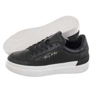 Sneakersy TH Signature Leather Sneaker FW0FW06665 BDS Black (TH539-a) Tommy Hilfiger