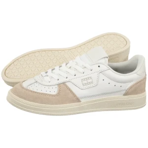 Sneakersy The Greenwivh Edge Leather Ecru/Newsprint EN0EN02988 01V (TH1462-a) Tommy Hilfiger