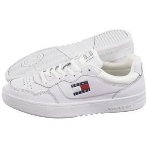 Sneakersy Tjm Cupsole Leather Ess White EM0EM01443 YBR (TH1169-b) Tommy Hilfiger