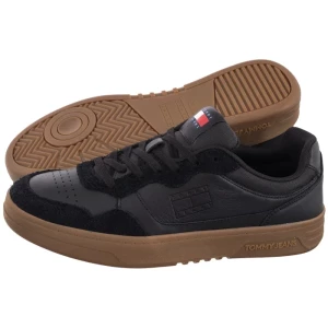 Sneakersy Tjm Cupsole Leather Mix Black EM0EM01566 BDS (TH1251-a) Tommy Hilfiger