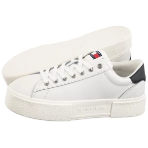 Sneakersy TJW Foxing Flatform Sneaker Ecru/Black EN0EN02567 YBL (TH1117-b) Tommy Hilfiger