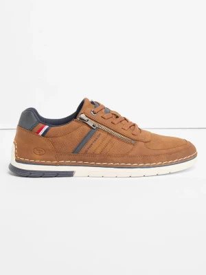 Sneakersy Tom Tailor z zamkiem BonPrix brązowy