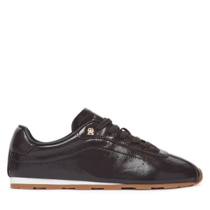 Sneakersy Tommy Hilfiger Bella Sneaker Leather FW0FW09495 Brązowy