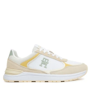 Sneakersy Tommy Hilfiger Casual Fashion Runner Mix FW0FW08324 Beżowy